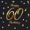 Servietter Happy 60 Birthday