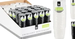 Shotglas sort/hvid 20-pak
