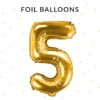 Tal ballon 5 guld 35 cm
