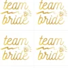 Team Bride tattoos 6-pak