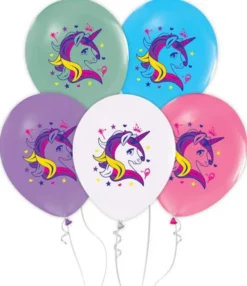 Unicorn balloner 30 cm 5-pak
