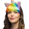 Unicorn hårbøjle med regnbuehår