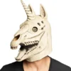 Unicorn kranie latex maske