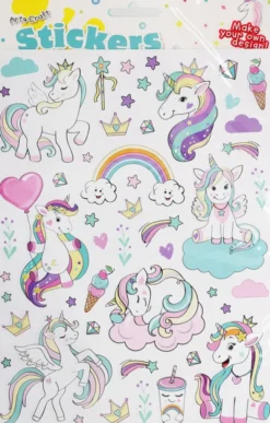 Unicorn stickers, 2 ark