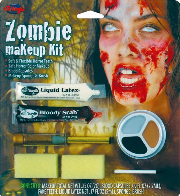 Zombie kvinde makeup kit