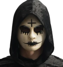 Zombie nonne maske, hård plast